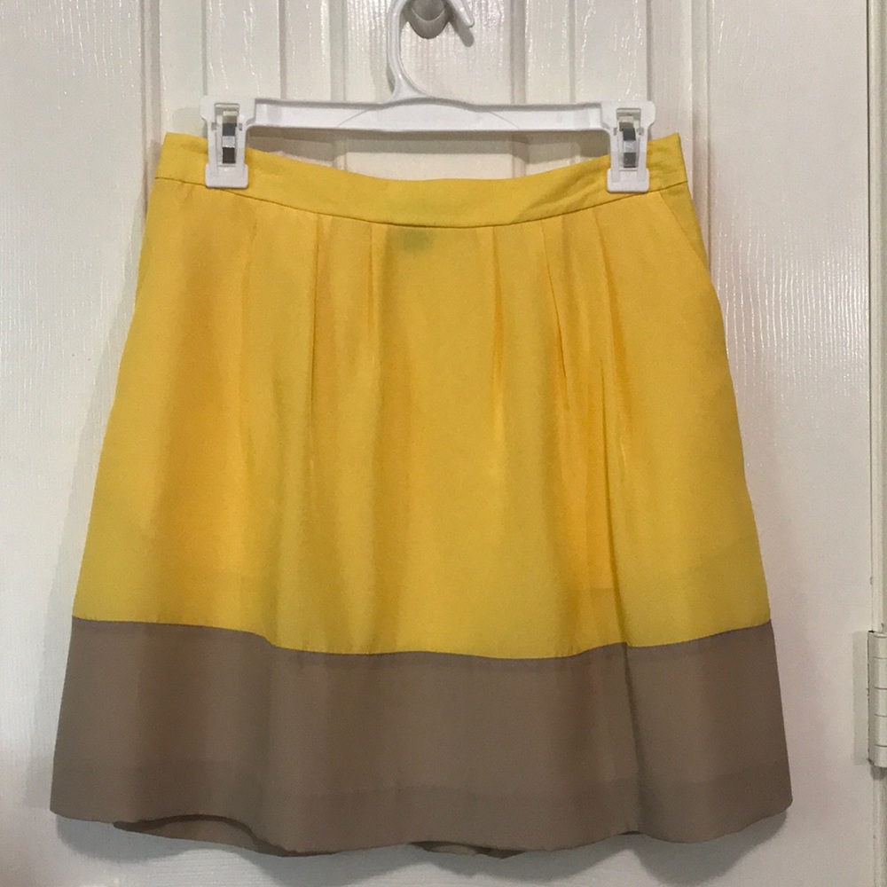 J.Crew Factory Pleated Color Block Skirt - image 6